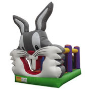 inflatable white rabbit